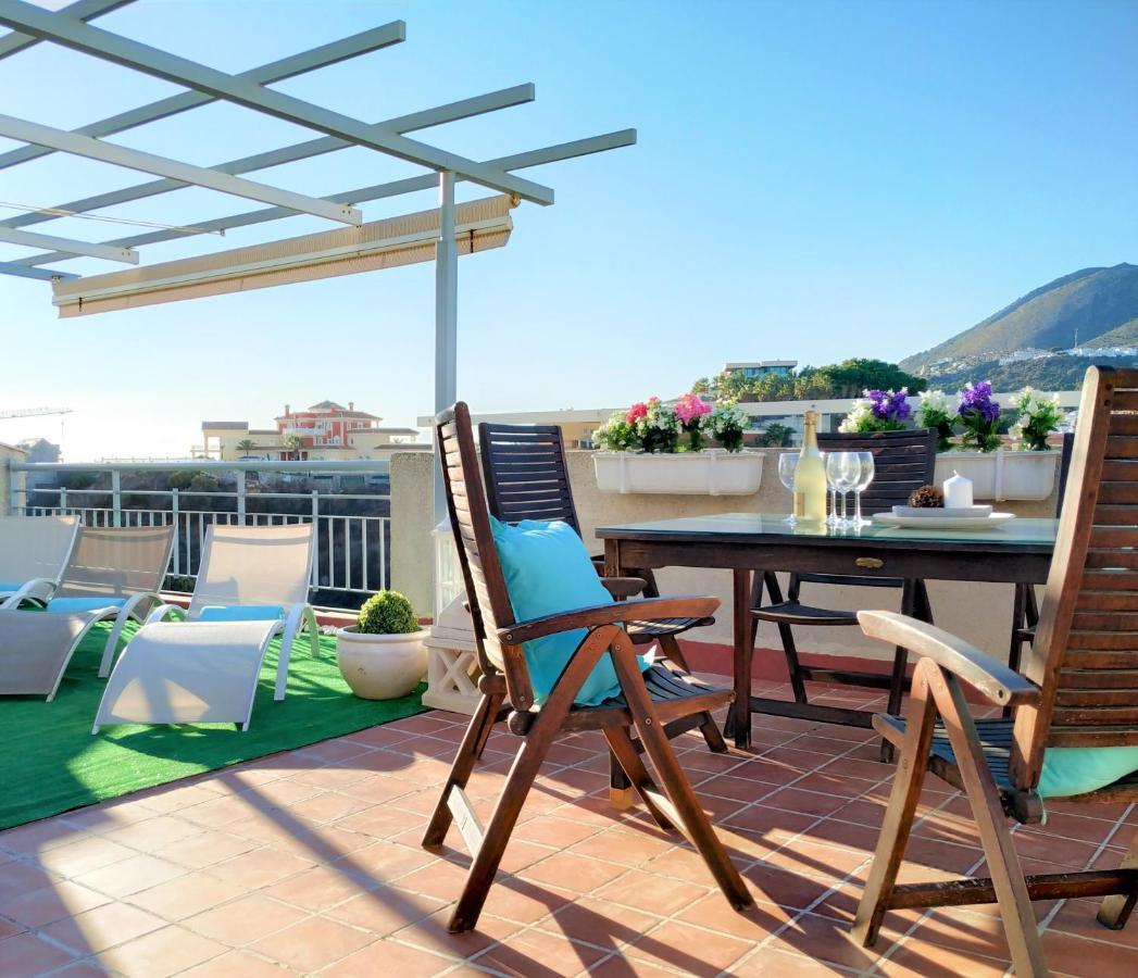Pena Beach 3 Bedroom Duplex, Bbq, Pool, Sea Views, Benalmádena Buitenkant foto